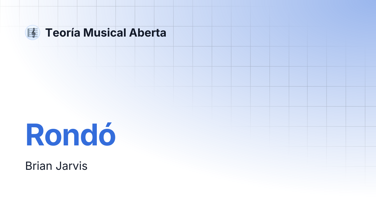 Rondó | Teoría Musical Aberta